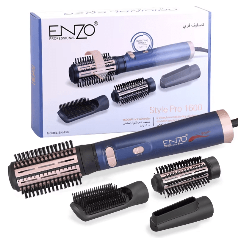 فرشاة تصفيف الشعر الكهربائية 4 قطع من Enzo