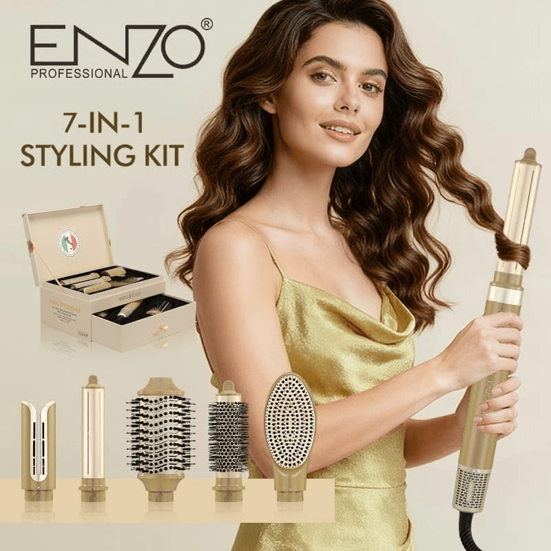 باكيج تصفيف الشعر 7 قطع من Enzo