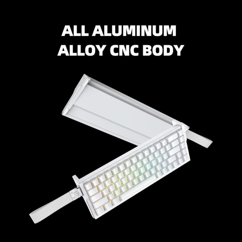 IROK MG68 Aluminum Magnetic Switch Keyboard-White