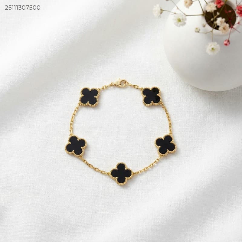 15mm bracelet لون ذهب و اسود