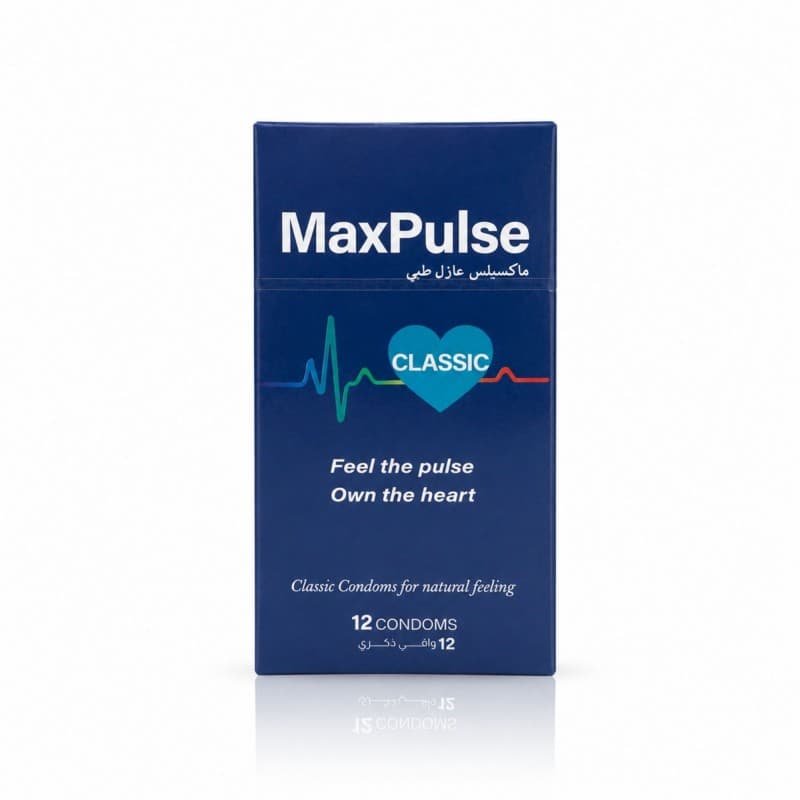 MaxPulse Classic Condoms 12PCS (W:52mm, L:180mm) واقي ذكري كلاسيك