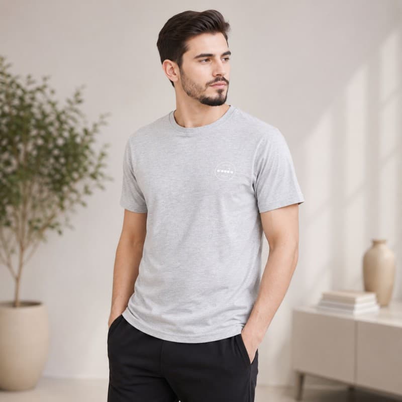 تيشيرت ديادورا بطباعة غرافيك للرجال لون سكني - Diadora Men's CTN T-Shirt 