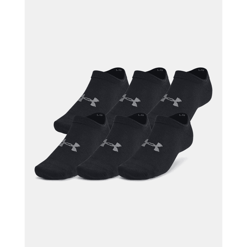 Under Armour Unisex' Essential 6-Pack No-Show Socks