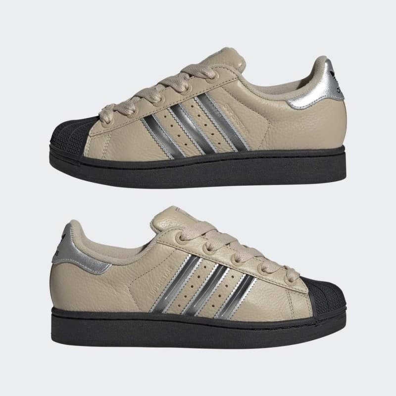 adidas Women's Superstar II Shoes - Beige