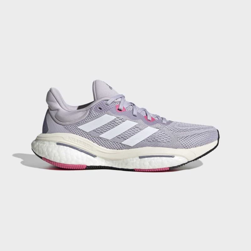 adidas Women's SolarGlide 6 Running Shoes- Purple