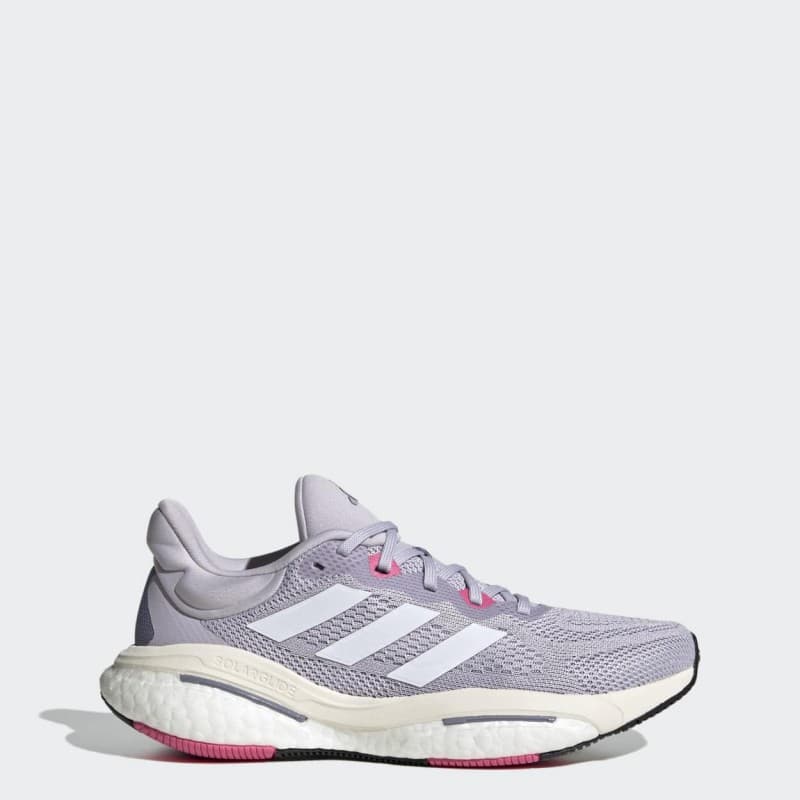 adidas Women's SolarGlide 6 Running Shoes- Purple