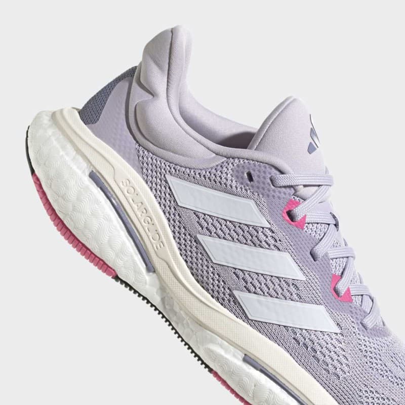 adidas Women's SolarGlide 6 Running Shoes- Purple