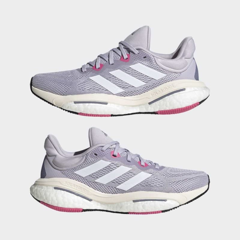 adidas Women's SolarGlide 6 Running Shoes- Purple