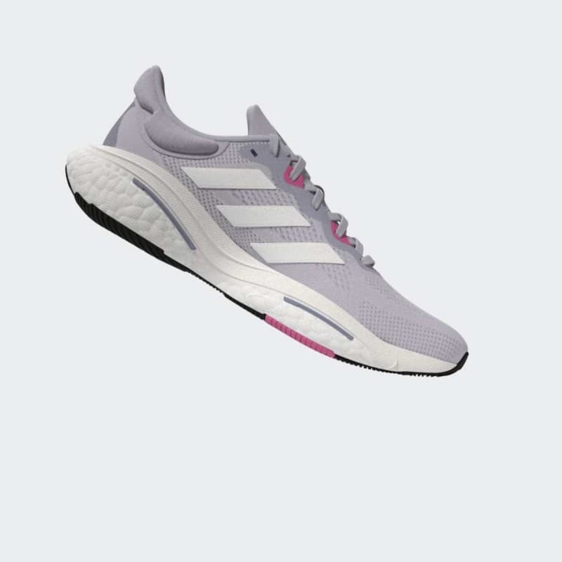 adidas Women's SolarGlide 6 Running Shoes- Purple