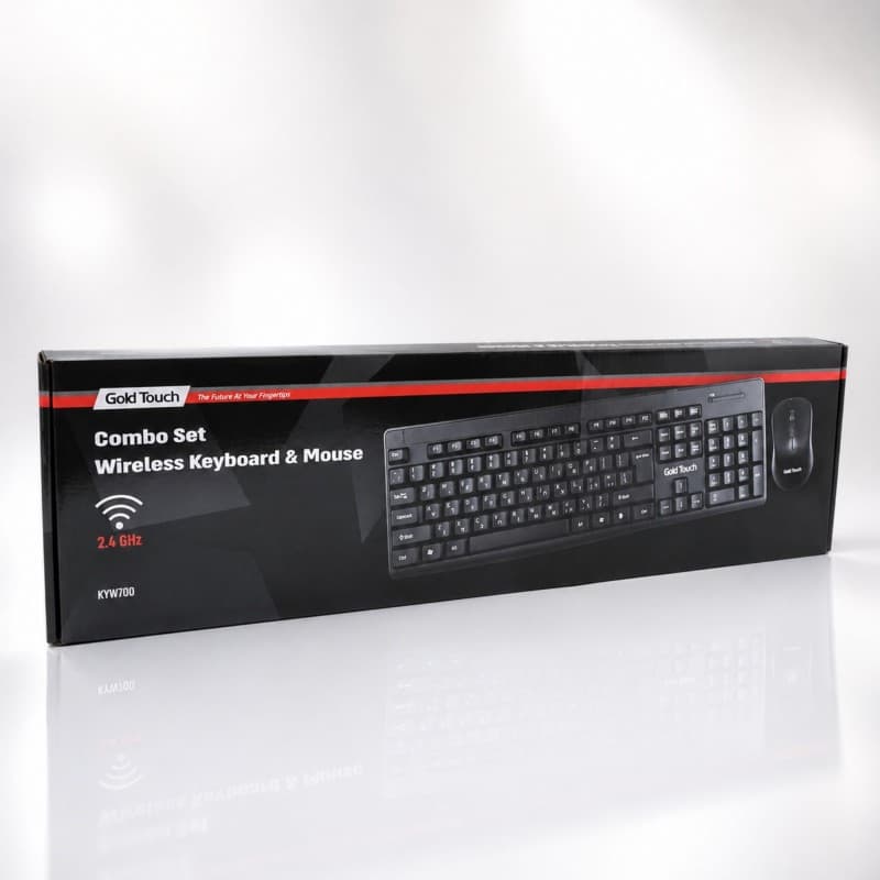 مجموعة لوحة مفاتيح + ماوس KEYBOORD + MOUSE GOLD TOUCH