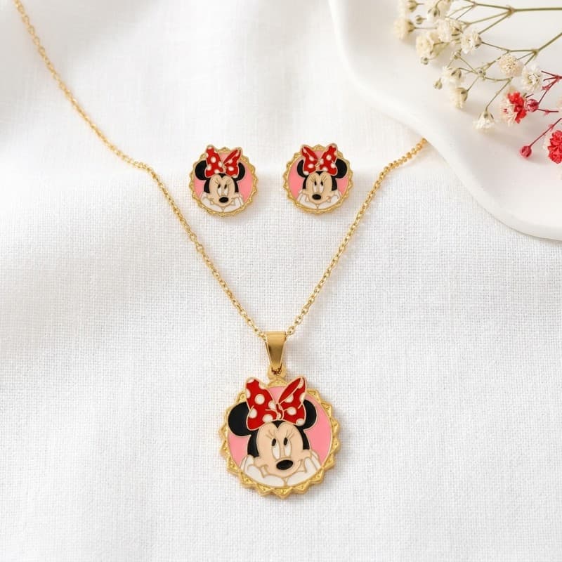 baby set لون ذهبي وزهري
