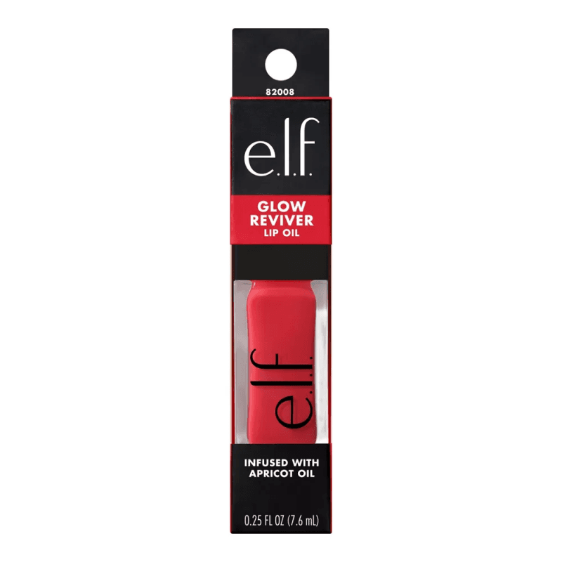 E.l.f. Glow Reviver Lip Oil Red Delicious 0.25 Fl. Oz