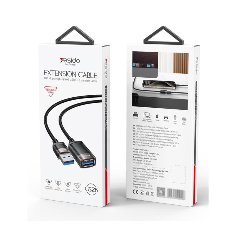 وصله YESIDO USB2.0 GS26