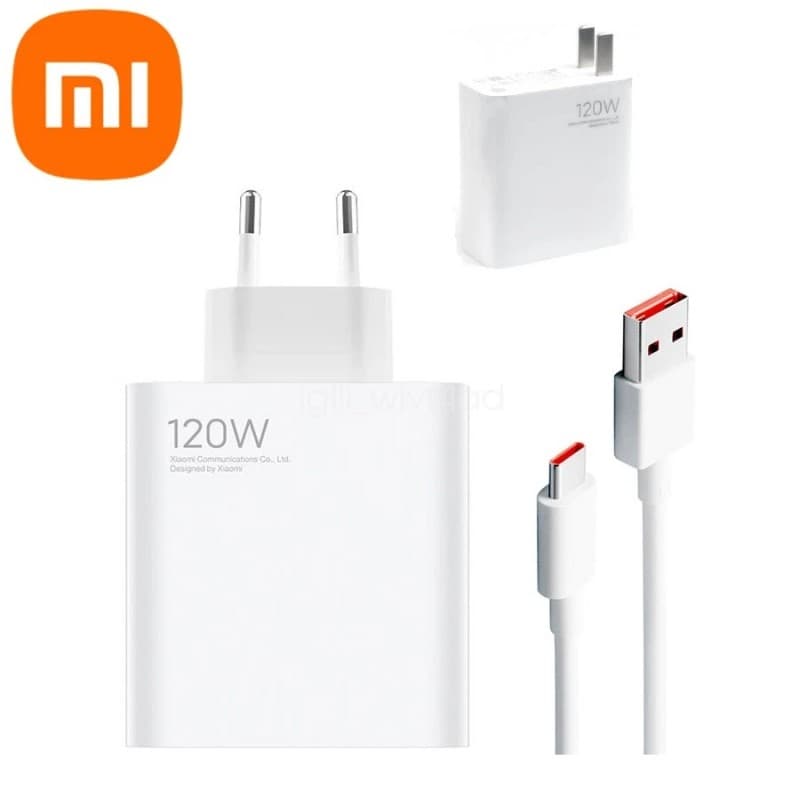 MI Fast Charger 120 Watt مخرج USB مع كيبل Type C