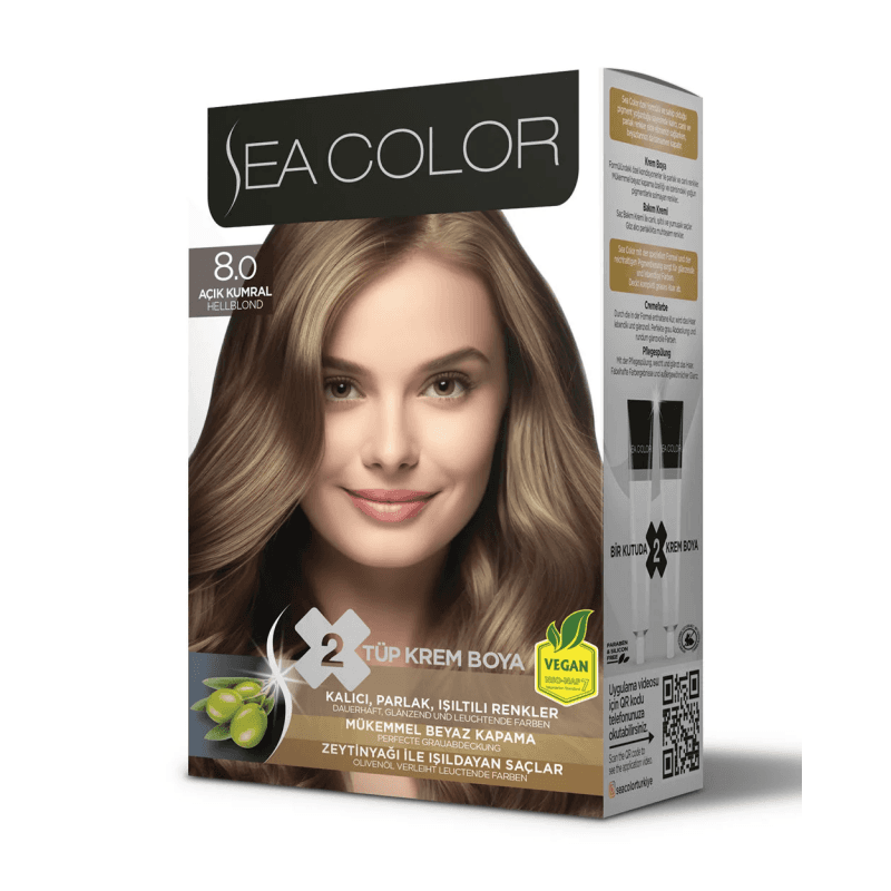 SEA COLOR صبغة شعر اشقر فاتح مكثف 8.00