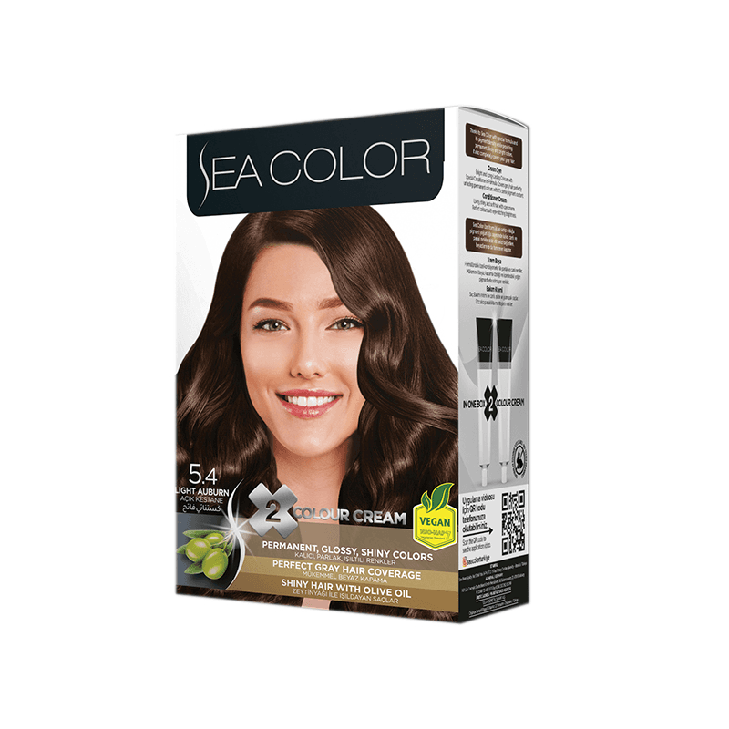 SEA COLOR صبغة شعر كستنائي فاتح 5.4