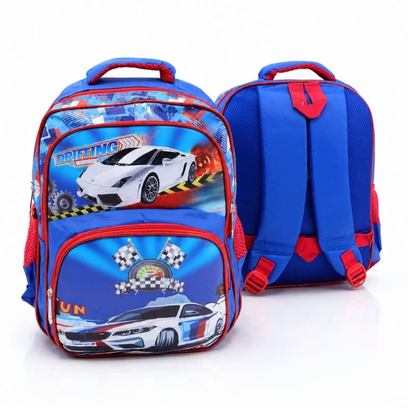 شنطة مدرسية لون ازرق 14 انش