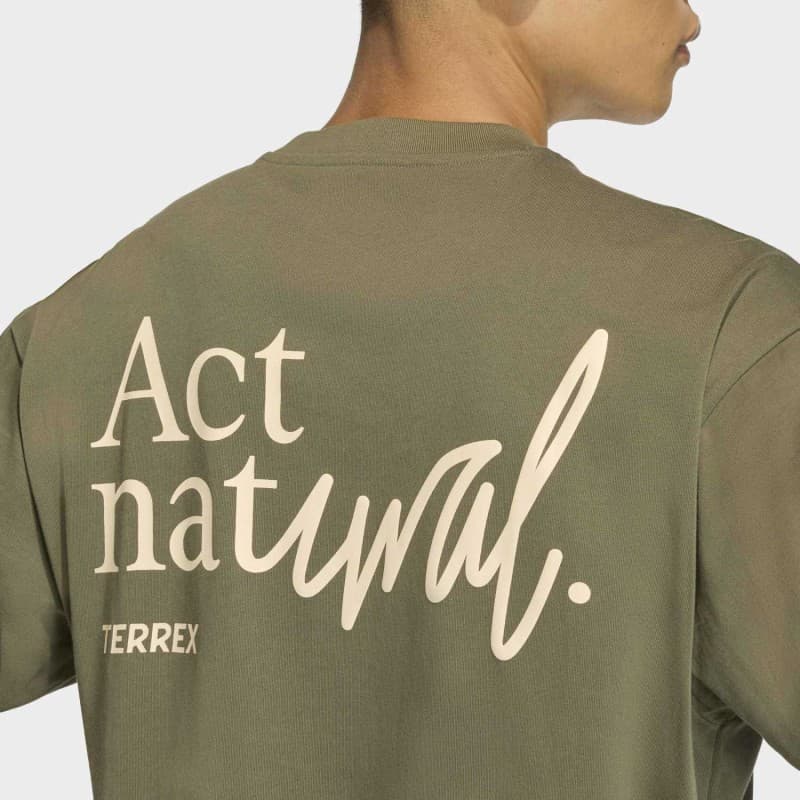 adidas Men's TERREX ACT NATURAL GRAPHIC Tee - Green