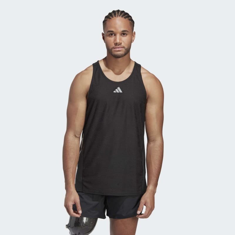 adidas Men's X-City HEAT.RDY Singlet- Black