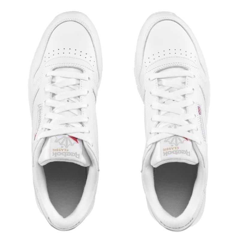 حذاء ريبوك كلاسيك ليذر جلد للجنسين لون أبيض- Reebok Unisex Classic Leathers Shoes