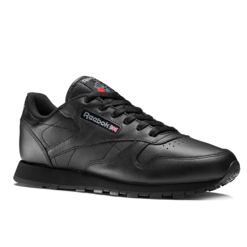 Reebok Womens' Classic Leather Shoes - حذاء ريبوك كلاسيك جلد للنساء لون أسود 