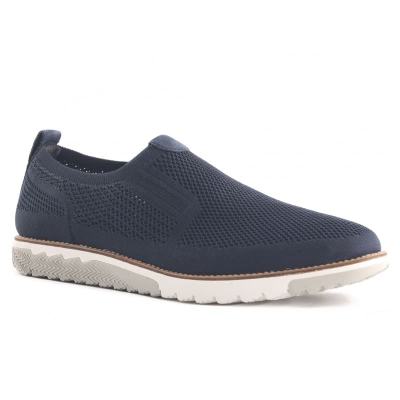 Hush Puppies Men's Expert MT Slipon Shoes - حذاء هاش بابيز إكسبرت إم تي سليب أون للرجال لون كحلي وأبيض  