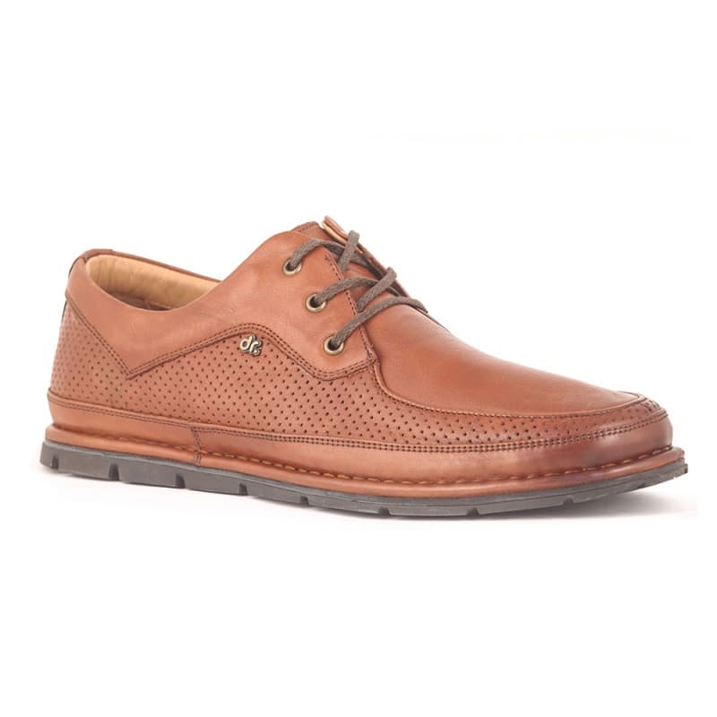 Dr. Flexer Men's Casual Medic Leather Shoes - حذاء دكتور فليكسر طبي جلد للرجال لون بني