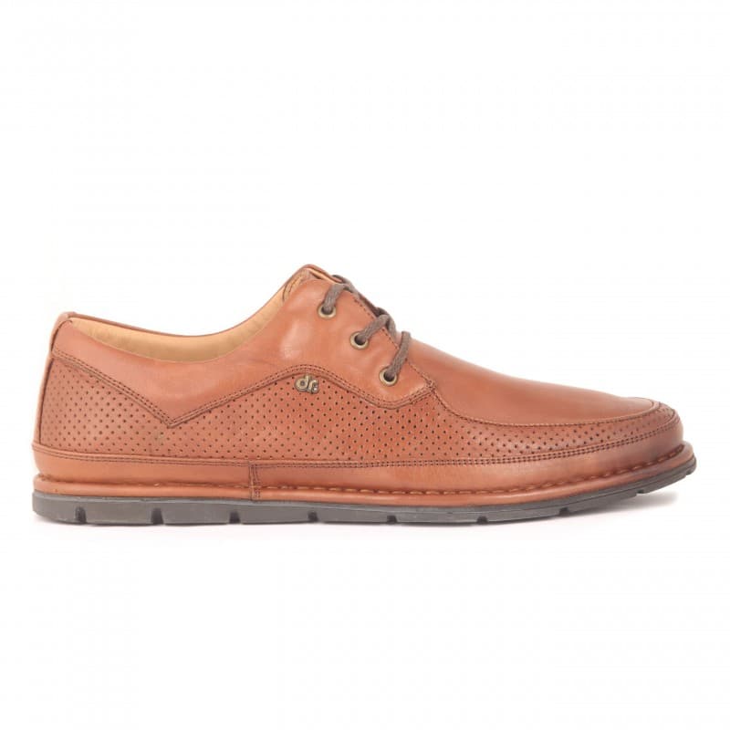 Dr. Flexer Men's Casual Medic Leather Shoes - حذاء دكتور فليكسر طبي جلد للرجال لون بني