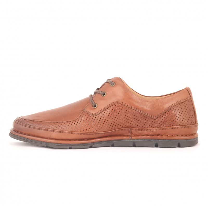Dr. Flexer Men's Casual Medic Leather Shoes - حذاء دكتور فليكسر طبي جلد للرجال لون بني