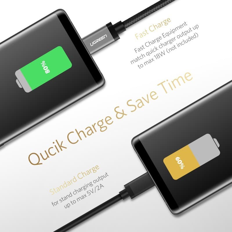 Ugreen Micro Cable quick charge كيبل شحن