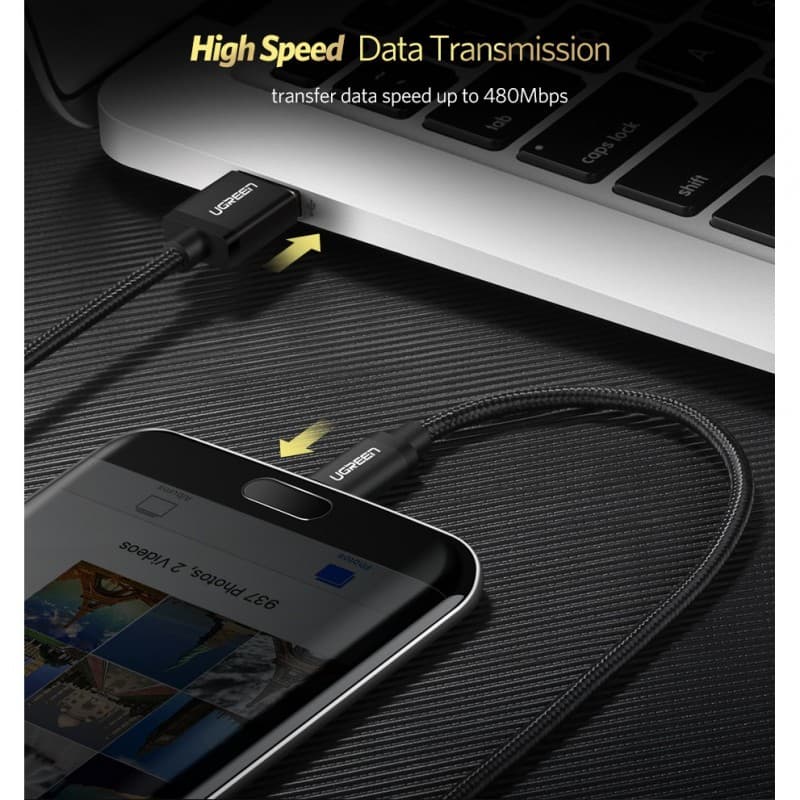 Ugreen Micro Cable quick charge كيبل شحن