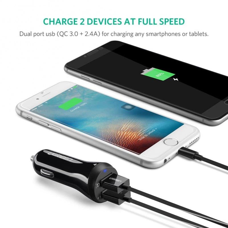 Ugreen Car Charger Qualcomm 3.0 quick charge