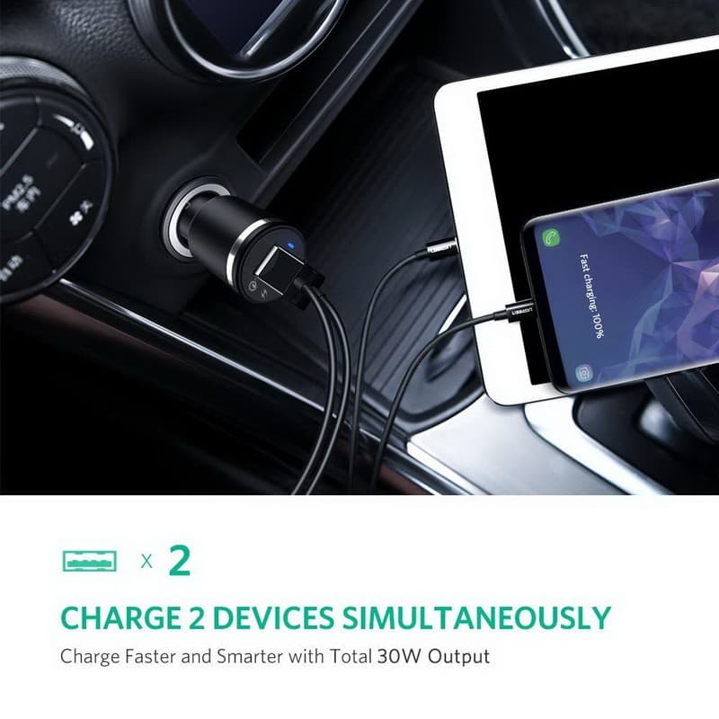 Ugreen Car Charger Qualcomm 3.0 quick charge