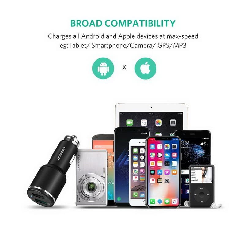 Ugreen Car Charger Qualcomm 3.0 quick charge