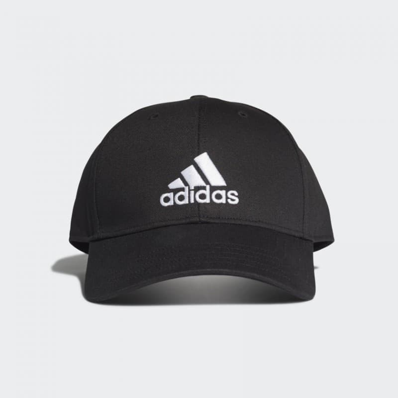 adidas Unisex COTTON BASEBALL Cap - Black - طاقية اديداس بيسبول قطنية للجنسين لون أسود