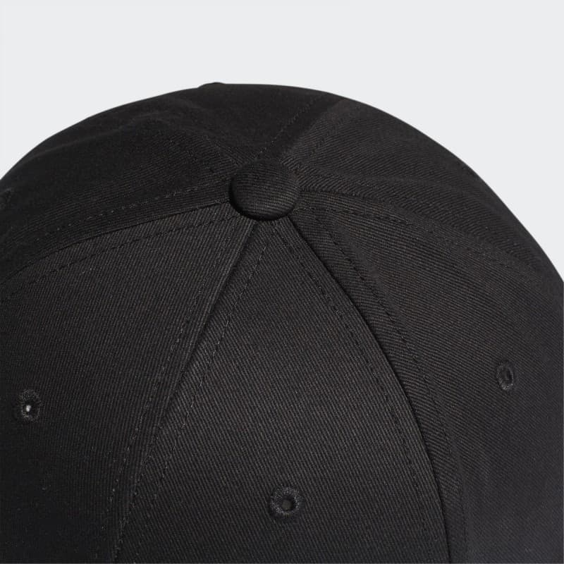 adidas Unisex COTTON BASEBALL Cap - Black - طاقية اديداس بيسبول قطنية للجنسين لون أسود