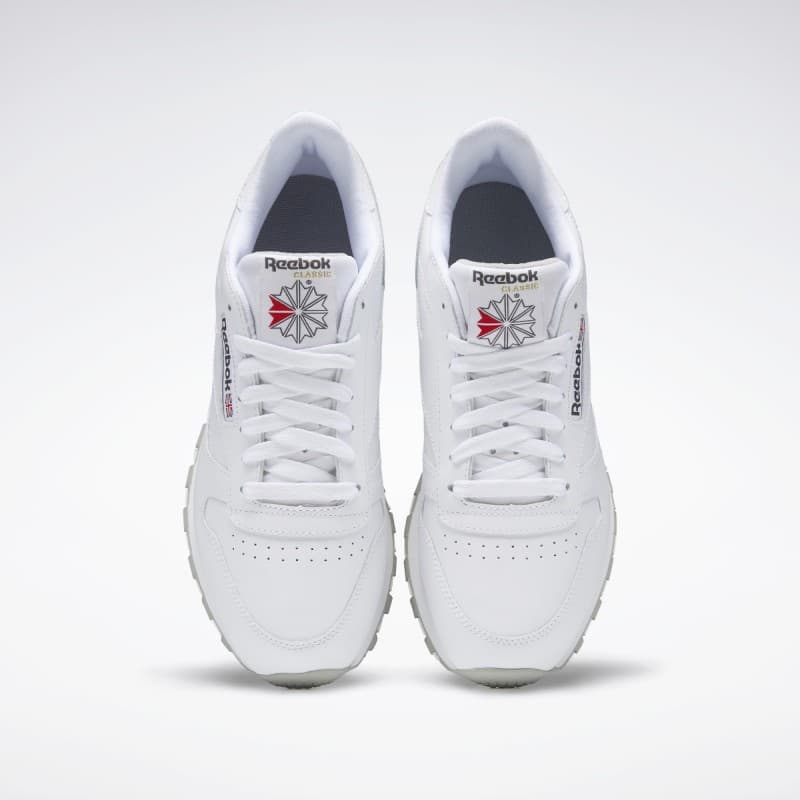 Reebok Men's Classic Leather Shoes - حذاء ريبوك كلاسيك جلد للرجال لون أبيض 