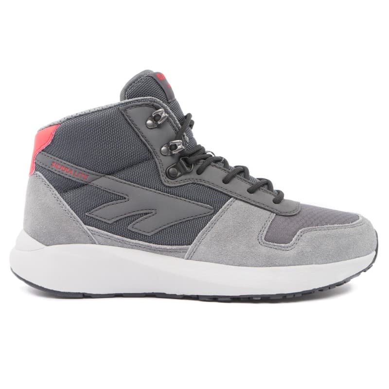 Hi-Tec Sierra Re-Flex Mid Trainers Shoes  حذاء سيرا ريفليكس ميد من هاي-تيك لون رمادي