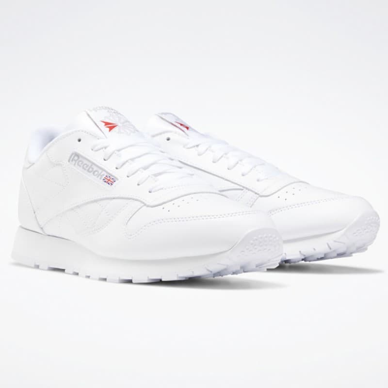 Reebok Classic Leather Shoes - حذاء ريبوك كلاسيك جلد لون أبيض 