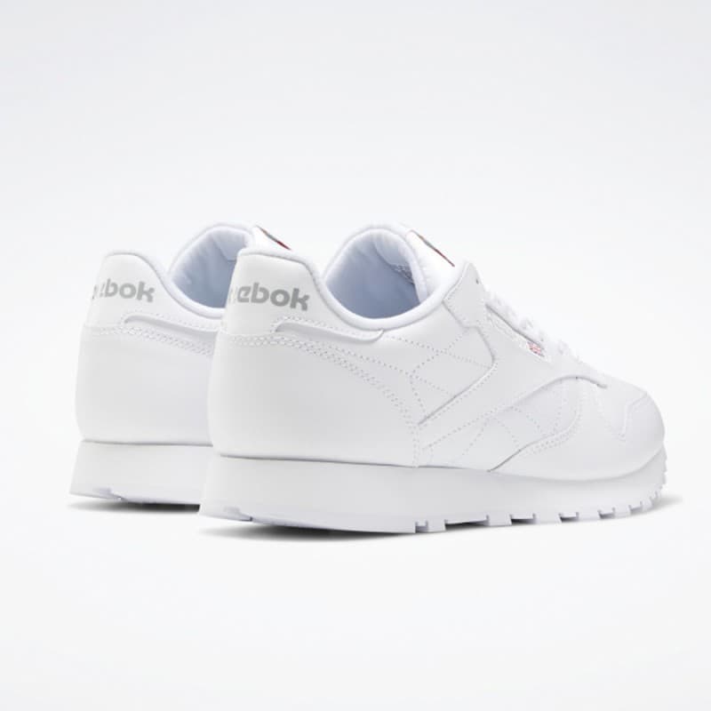 Reebok Classic Leather Shoes - حذاء ريبوك كلاسيك جلد لون أبيض 
