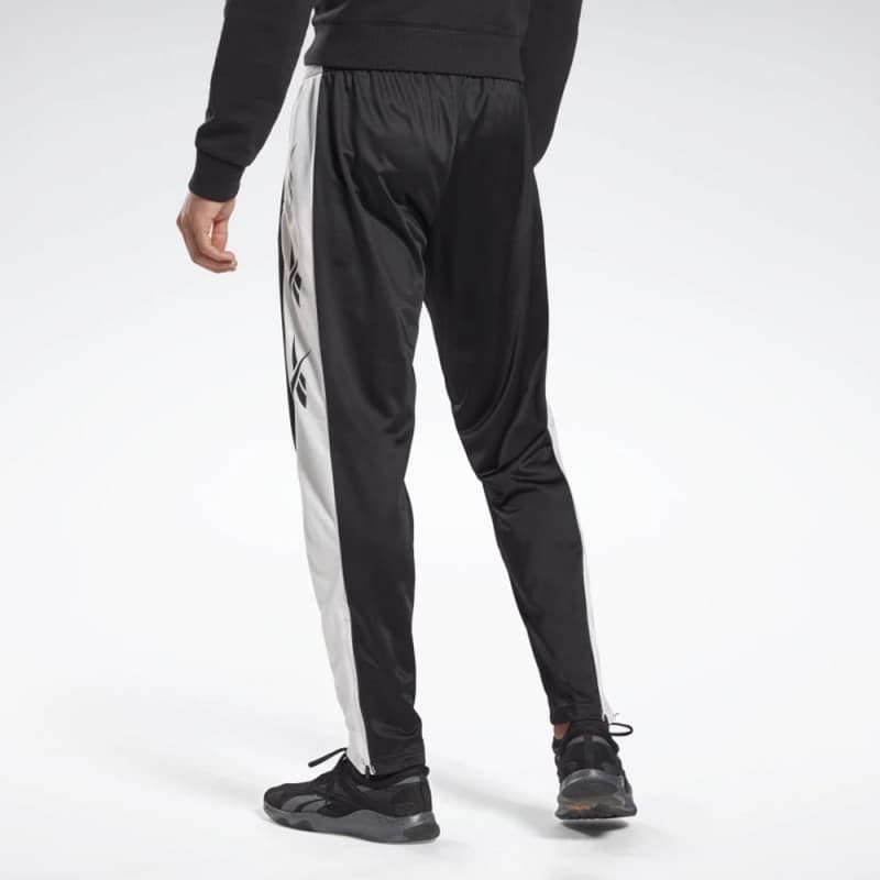 Reebok Mens' Te Vector Track Pants - بنطلون ريبوك تي فيكتور للرجال لون أسود