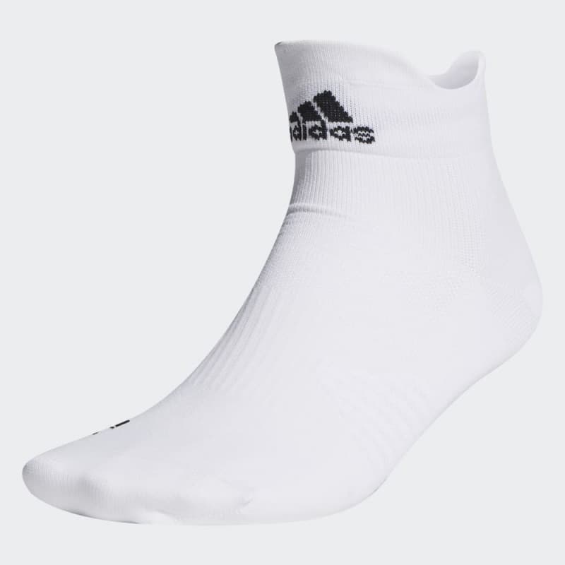 adidas Unisex Ankle Performance Running Socks Pairs- جوارب اديداس انكل بيرفورمانس (زوج واحد) للجنسين لون أبيض