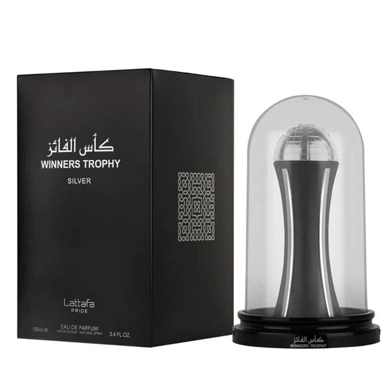Winners Trophy Silver EDP By Lattafa for Unisex 100 ML - عطر كأس الفائز وينرز تروفي سيلفر من لطافة للجنسين سعة 100 مل