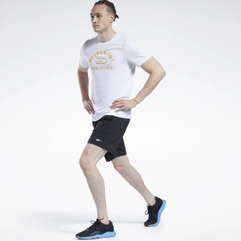 شورت ريبوك ورك اوت ريدي للرجال لون أسود - Reebok Men's Workout Ready Shorts - Black