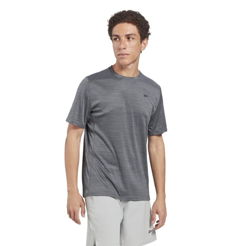 تيشيرت ريبوك ميلانج اثليت للرجال لون رمادي - Reebok Men's Mélange Athlete T-Shirt- Grey