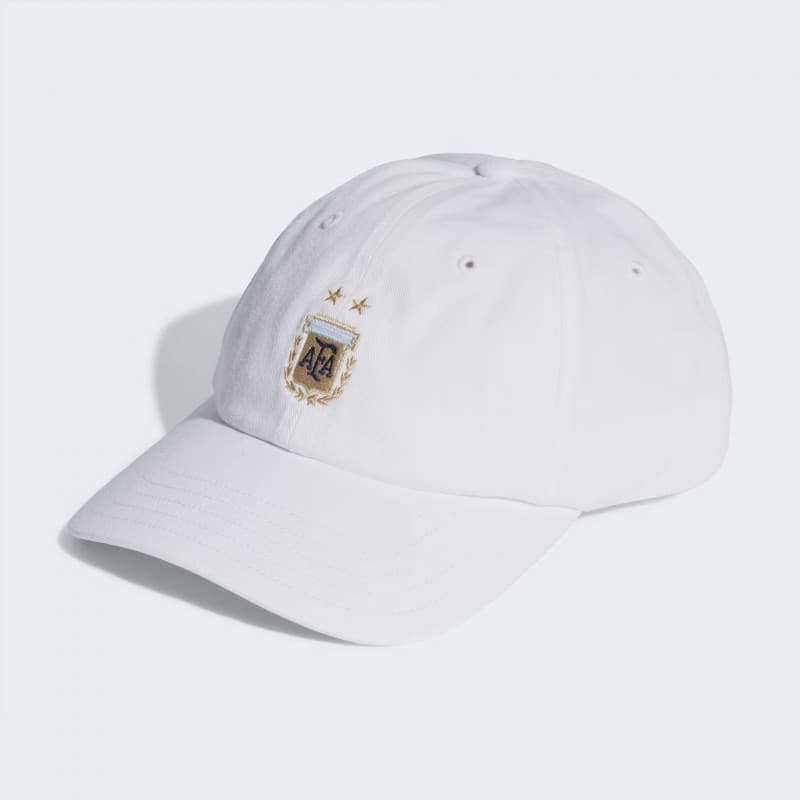 adidas Unisex Argentina Dad Cap - طاقية اديداس الرسمية للمنتخب الأرجنتيني للجنسين لون أبيض