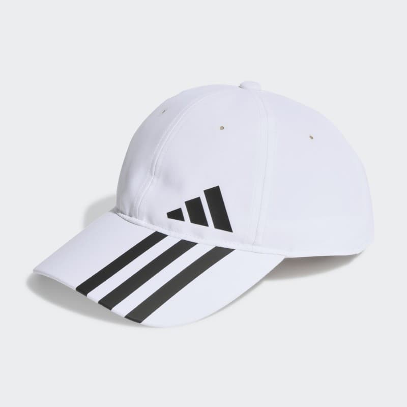 adidas Unisex 3-Stripes AEROREADY Baseball Cap - طاقية اديداس تصميم ثلاث خطوط ايروريدي بيسبول للجنسين لون أبيض