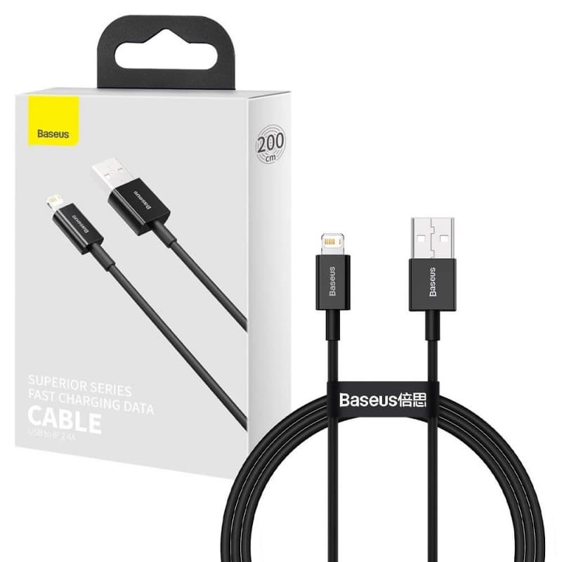 Baseus Superior USB - Lightning fast charging data cable 2.4 A 2 m