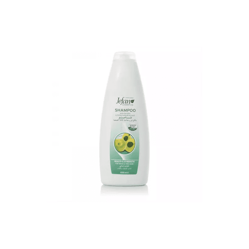 شامبو جيفان بالكيراتين وخلاصة الأملا الطبيعية 1000مل - Jefan Shampoo with Keratin & Amla natural extract 1000ML