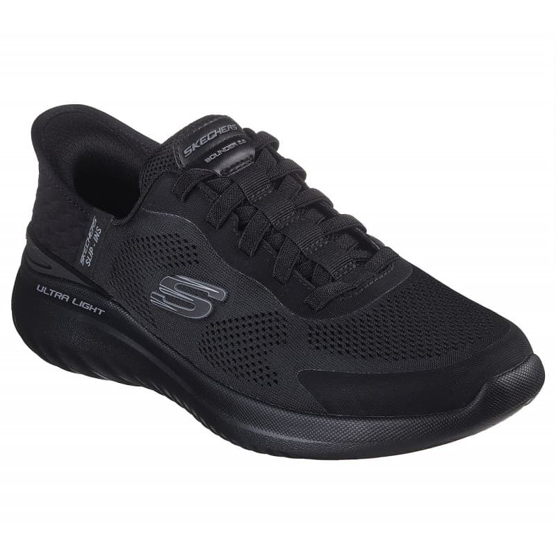 Skechers Men's Slip-ins: Bounder 2.0 - Emerged Shoes - حذاء سكيتشرز سليب انس:باوندر 2.0 اميرجد للرجال لون أسود